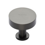 M Marcus Heritage Brass Disc Design Cabinet Knob with Rose 32mm 